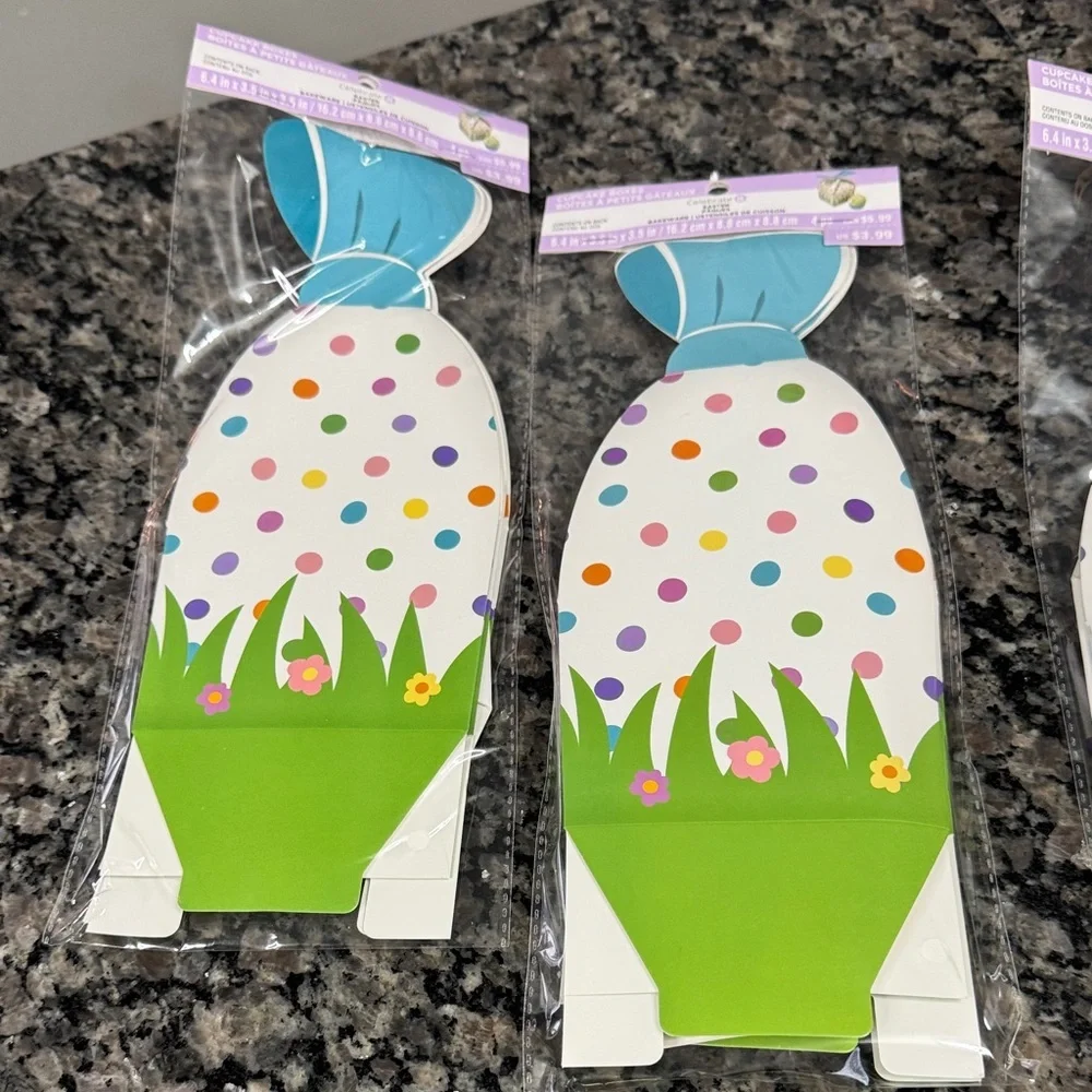 Easter Bunny Treat Bags Easter egg cookie cutter and Easter Ribbon Set NEW